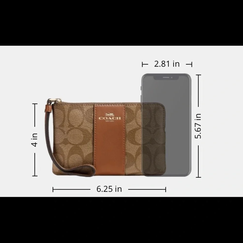 Coach Corner Zip Wristlet - Picture 6 of 6